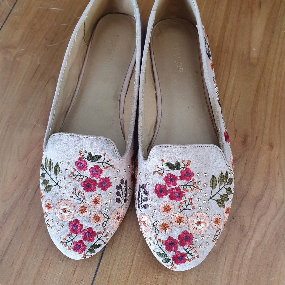 Topshop floral shoes